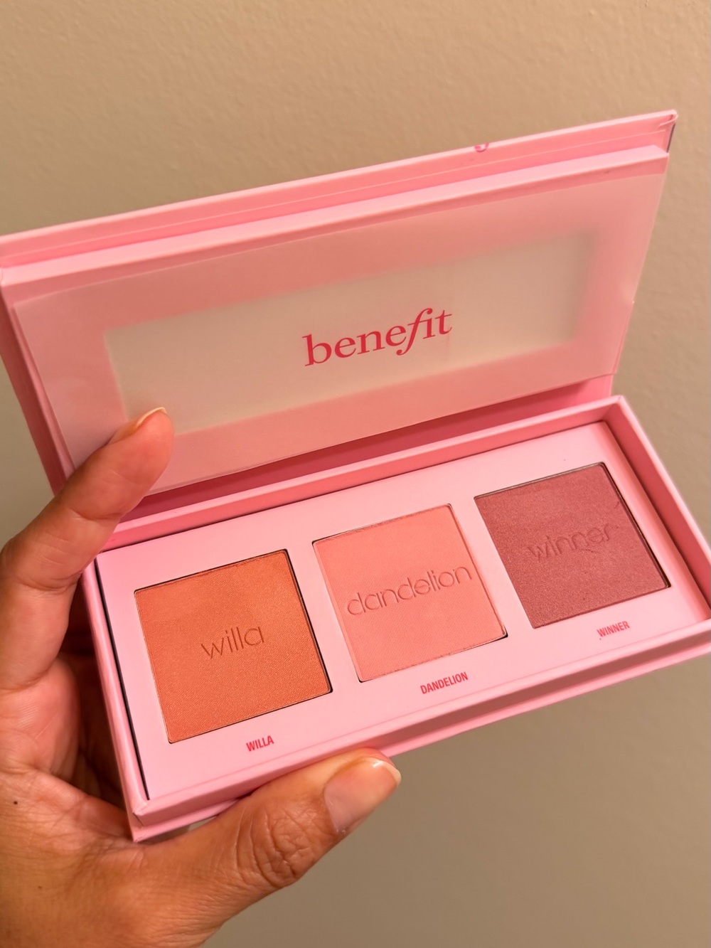 Benefit Cheek Score Pink Blush Trio Palette Peachy Pink & Rose